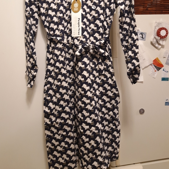 RARE! UK Peter Jensen Dachshund Dog Print Dress - Picture 2 of 8